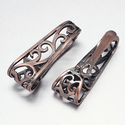 Rack Plating Brass Twister Clasps KK-E739-13-NF-1