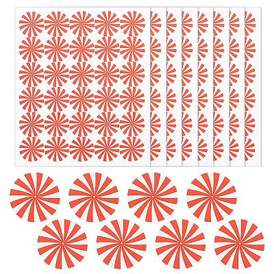 Round Dot PVC Decorative Stickers DIY-WH0423-007-1