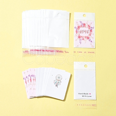 24Pcs 3 Colors Cardboard Necklace Display Cards CDIS-FS0001-07-1