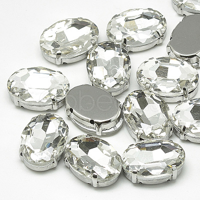 Sew on Rhinestone RGLA-T091-10x14mm-01P-1