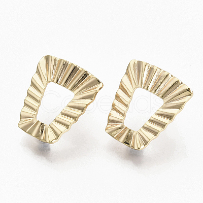 Brass Stud Earring Findings X-KK-T056-16G-NF-1
