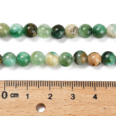 Natural Green Line Jasper Beads Strands G-B128-A03-02-1