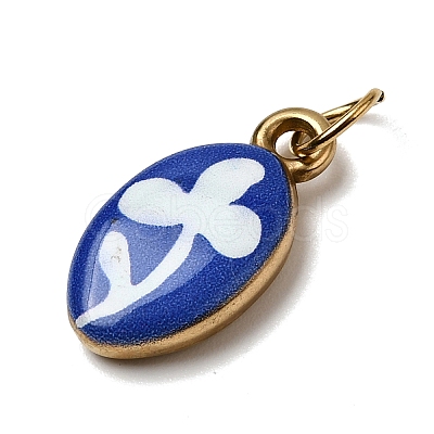 Printing 304 Stainless Steel Pendants STAS-K304-06A-G-1