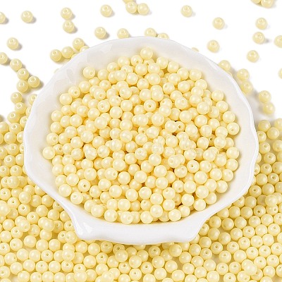 Opaque Baking Paint Glass Beads DGLA-T004-02C-1