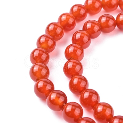 Natural Carnelian Beads Strands G-C076-8mm-2A-1