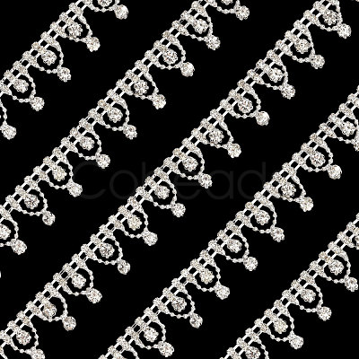 Flower Crystal Glass Rhinestone Cup Chains DIY-GL0005-73-1