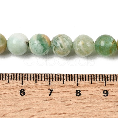 Natural Green Quartz Round Beads Strands G-Z127-A01-8mm-1