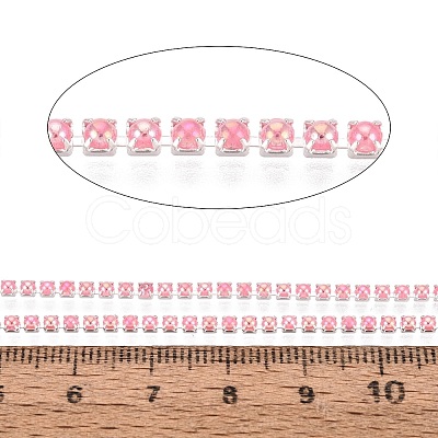 Iron & ABS Plastic Imitation Pearl Tennis Chains CH-Q006-01A-09-1