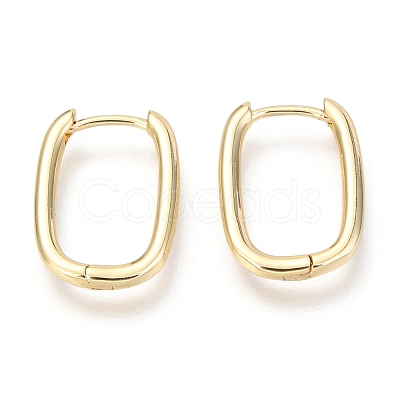 Brass Huggie Hoop Earrings X-EJEW-F245-07G-1