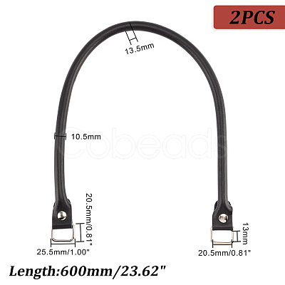 2Pcs Cowhide Leather Bag Handle FIND-PH0009-87B-1