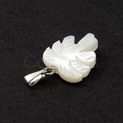 Natural Trochid Shell/Trochus Shell Pendants SSHEL-M021-10-1