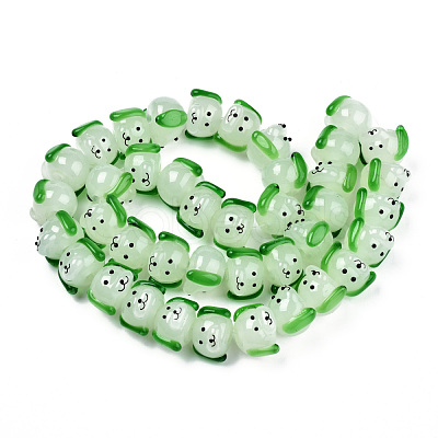 Handmade Lampwork Beads Strands LAMP-N021-42C-1