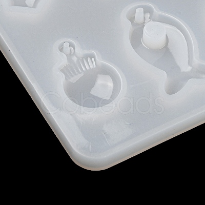 Geometrical Shape DIY Pendant Silicone Molds DIY-E070-01B-1