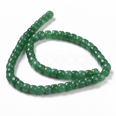 Dyed & Heated Natural White Jade Beads Strands G-G990-C03-1