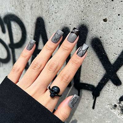 Stainless Steel DIY Nail Art Templates MRMJ-WH0092-280-1