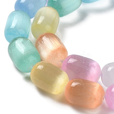 Natural Selenite Beads Strands X-G-F750-M-1