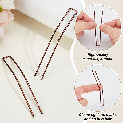 30Pcs Spray Painted 304 Stainless Steel Hair Forks for Women OHAR-GA0001-12A-1