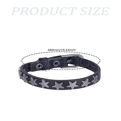 1Pc Leather Cord Bracelets BJEW-LP0002-56-1