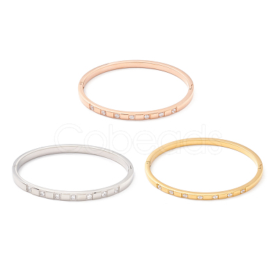 Clear Cubic Zirconia Bangle STAS-P303-02-1