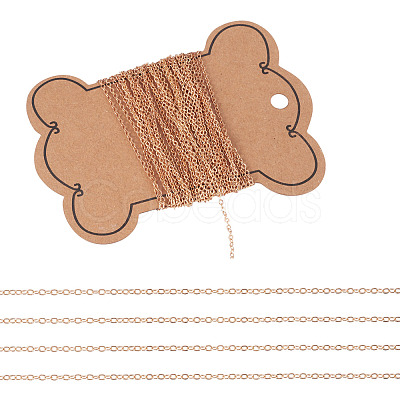 5M Brass Cable Chains CHC-TADJ0001-06KCG-1