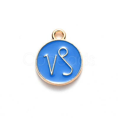 Alloy Enamel Pendants X-ENAM-S124-01B-02E-1