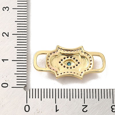 Brass Cubic Zirconia Buckles KK-M278-01B-G-1