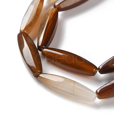 Natural Agate(Dyed & Heated) Beads Strands G-M446-A01-01A-1