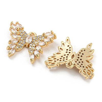 Brass Micro Cubic Zirconia Pendants KK-Q789-25G-1