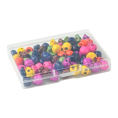 80Pcs 8 Colors Synthetic Turquoise Beads TURQ-FS0001-08-1