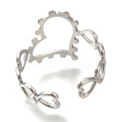 304 Stainless Steel Cuff Rings RJEW-Z074-01P-1