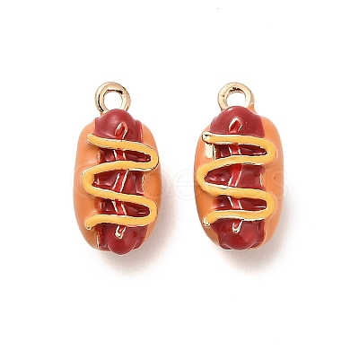 Alloy Enamel Pendants PALLOY-R155-01G-07-1