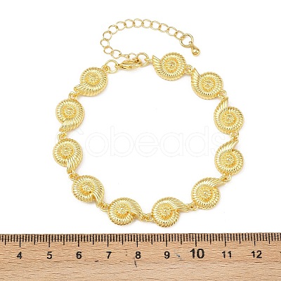 Brass Link Chain Bracelets for Women BJEW-A090-06C-G-1