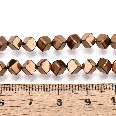 Electroplated Synthetic Non-magnetic Hematite Beads Strands G-T139-62C-1