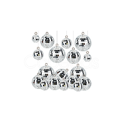 Mirror Ball Reflective Ball Pendants DIY-WH0570-26-1