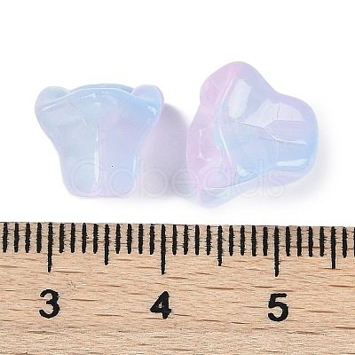 Transparent Spray Paint Glass Beads GLAA-H035-03K-1