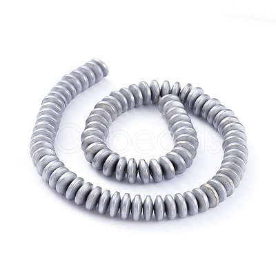 Electroplate Non-magnetic Synthetic Hematite Heishi Beads Strands G-M007-20C-1