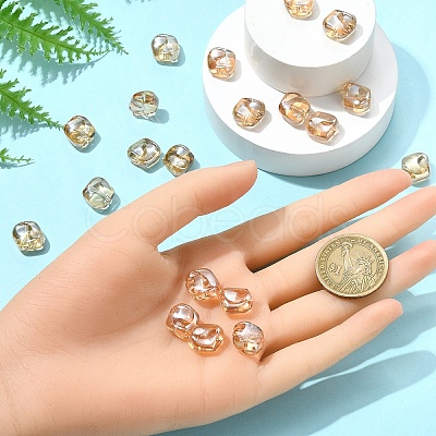 20Pcs Electroplate Glass Beads EGLA-YW0005-15H-1