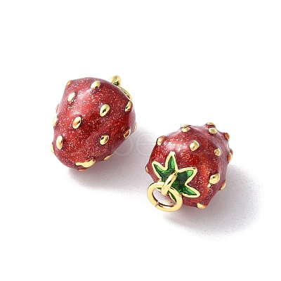 Brass Enamel Pendants X-KK-A252-38G-02-1