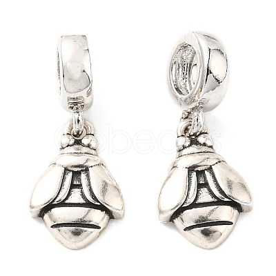 Brass European Dangle Charms KK-M247-01AS-1