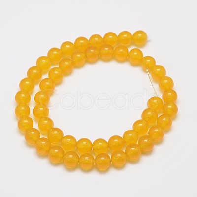 Natural & Dyed Malaysia Jade Bead Strands X-G-A146-8mm-A03-1