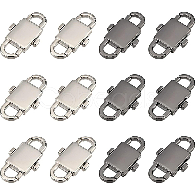 12Pcs 2 Colors Alloy Adjustable Clasps DIY-BC0004-59-1