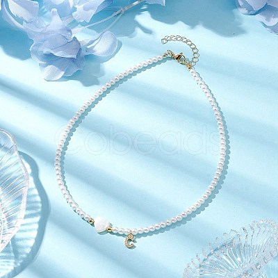 Brass Micro Pave Grade AAA Cubic Zirconia Letter Pendant Necklaces NJEW-JN04771-03-1