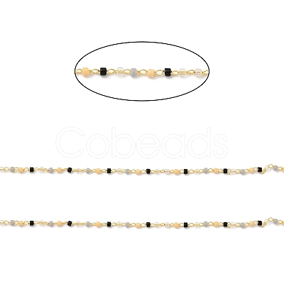 Glass Column Beaded Chains CHC-F017-01-1