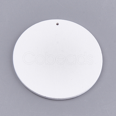 Printed Wooden Big Pendants WOOD-S048-33-1