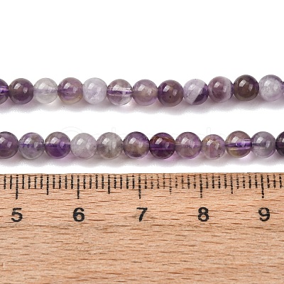 Natural Chevron Amethyst Beads Strands G-K256-51-4mm-1