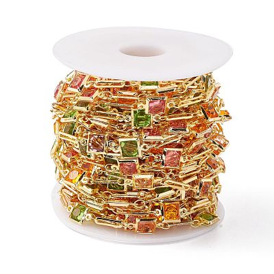 Handmade Brass Oval & Square Link Chain CHC-E025-42G-1