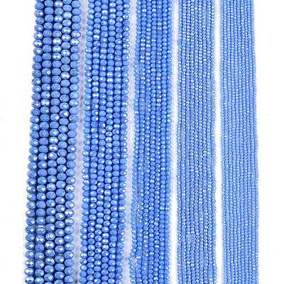 Electroplate Glass Beads Strands LS-EGLA-A044-P1mm-A17-1