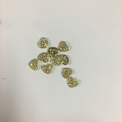 Alloy Rhinestone Cabochons MRMJ-T078-89G-01-RS-1