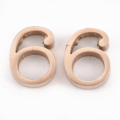 304 Stainless Steel Pendants STAS-T041-09RG-6-1