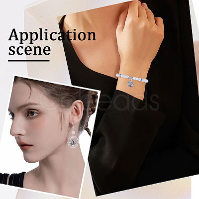 40Pcs 4 Style Tibetan Style Alloy Pendants TIBE-SC0001-85-1